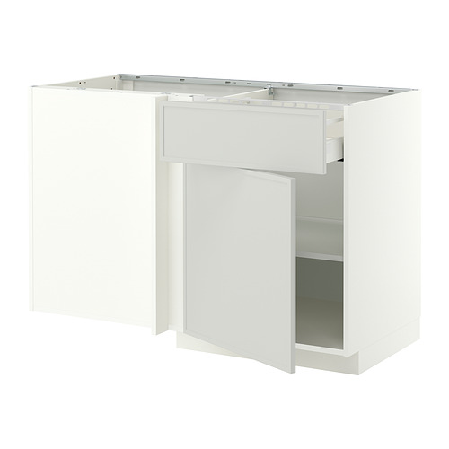 METOD / MAXIMERA, corner base cab w drawer and shelf. 1 of 2 open dialog
