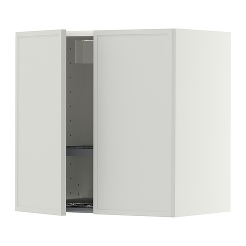 METOD, wall cabinet w dish drainer/2 doors. 1 of 2 open dialog