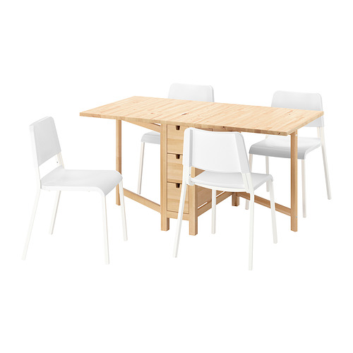 NORDEN / TEODORES, Gateleg table and 4 chairs 1 of 11 open dialog