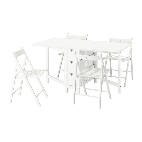 NORDEN / FRÖSVI, Gateleg table and 4 chairs 1 of 10 open dialog