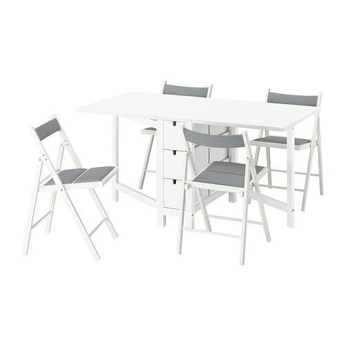 NORDEN/FRÖSVI gateleg table and 4 chairs