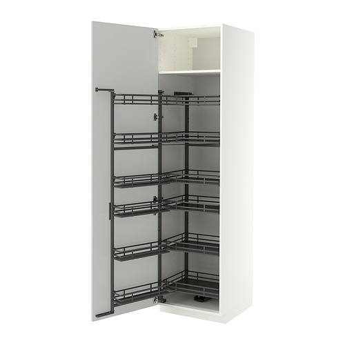 METOD, high cabinet with pull-out pantry. 1 of 2 open dialog