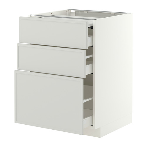 METOD / MAXIMERA, bc w pull-out work surface/3drw. 1 of 2 open dialog