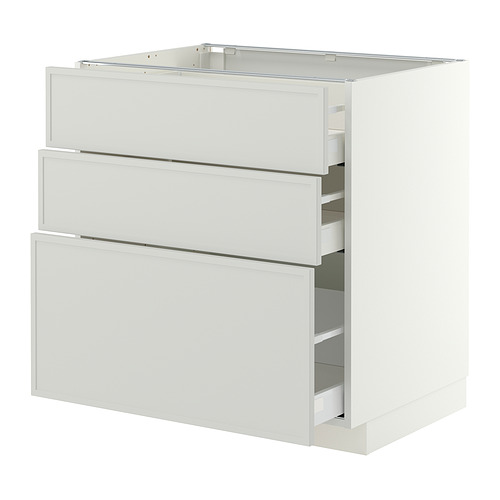 METOD / MAXIMERA, base cabinet with 3 drawers. 1 of 2 open dialog