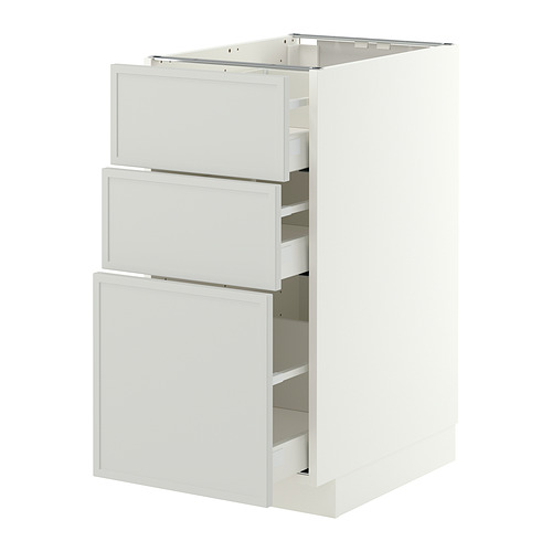 METOD / MAXIMERA, base cabinet with 3 drawers. 1 of 2 open dialog