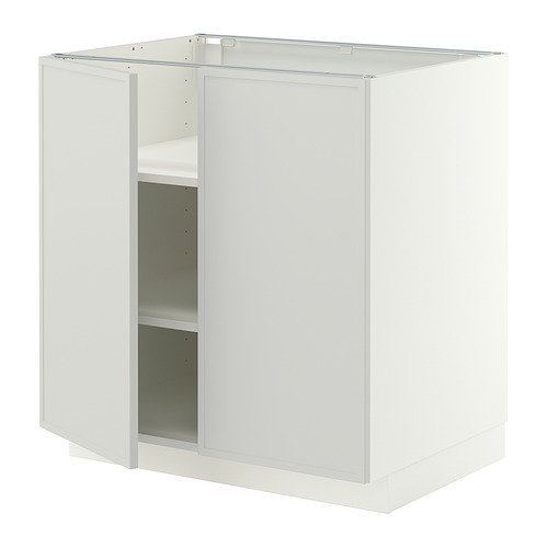 METOD, base cabinet with shelves/2 doors. 1 of 2 open dialog