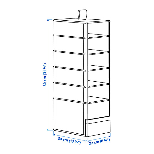 PURRPINGLA, hanging storage/6 compartments. 8 of 8 open dialog