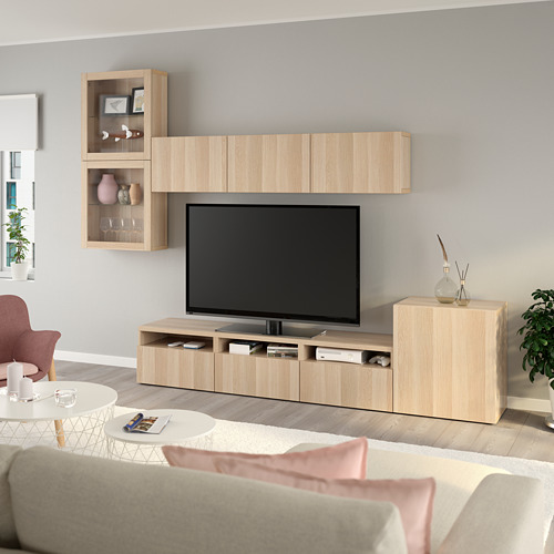 BESTÅ, TV storage combination with drawer runner, push-open. 6 of 12 open dialog