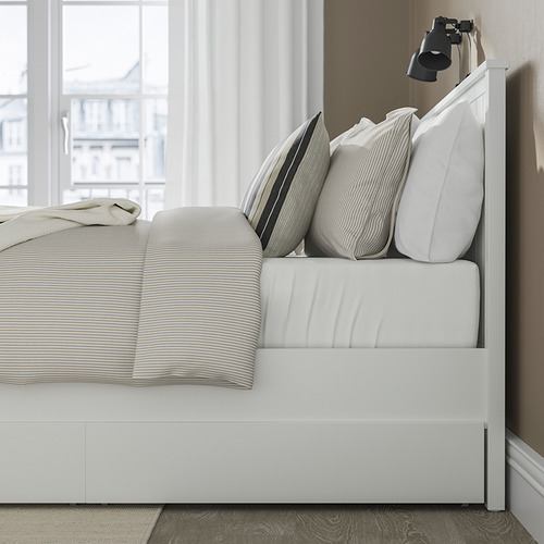 GULLABERG, bed frame with 2 storage boxes. 4 of 7 open dialog