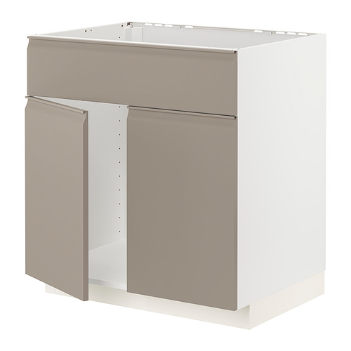 METOD, base cabinet for sink with 2 doors/front. 1 of 4 open dialog