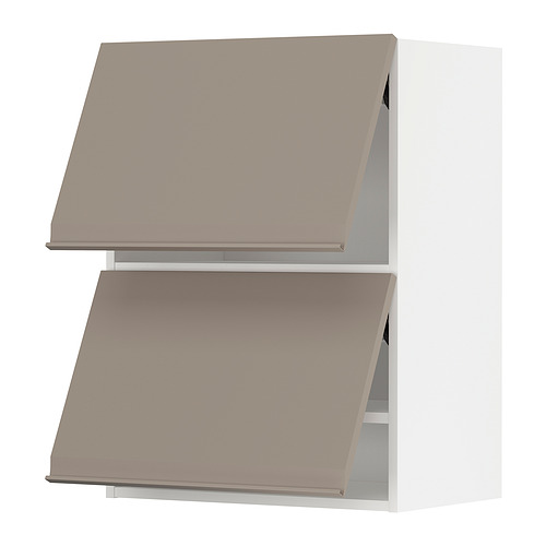 METOD, wall cabinet horizontal 2 doors with push-open. 1 of 4 open dialog