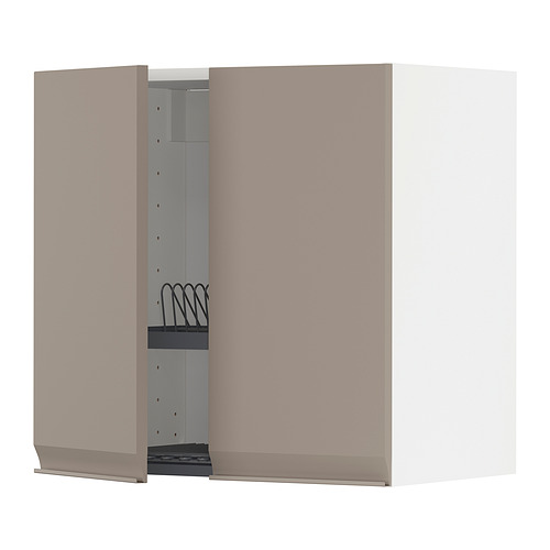 METOD, wall cabinet with dish drainer/2 doors. 1 of 4 open dialog