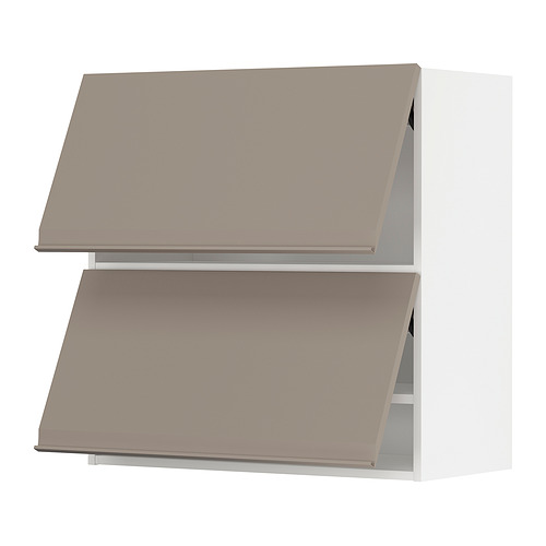 METOD, wall cabinet horizontal 2 doors with push-open. 1 of 4 open dialog