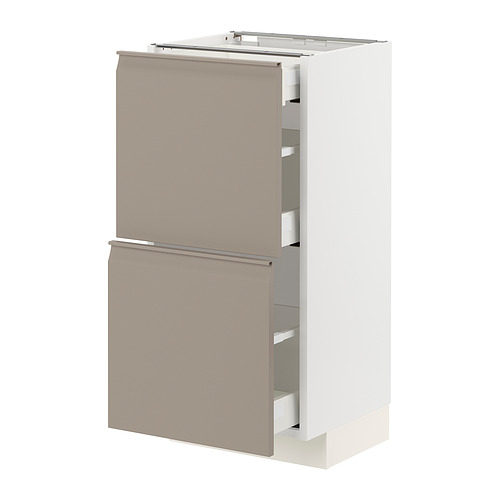 METOD / MAXIMERA, base cabinet with 2 fronts/3 drawers. 1 of 4 open dialog