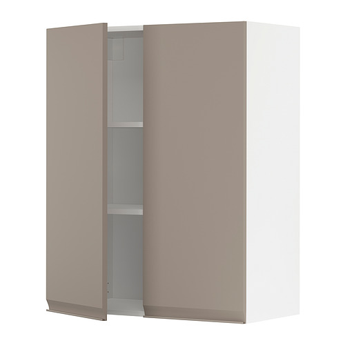 METOD, wall cabinet with shelves/2 doors. 1 of 4 open dialog