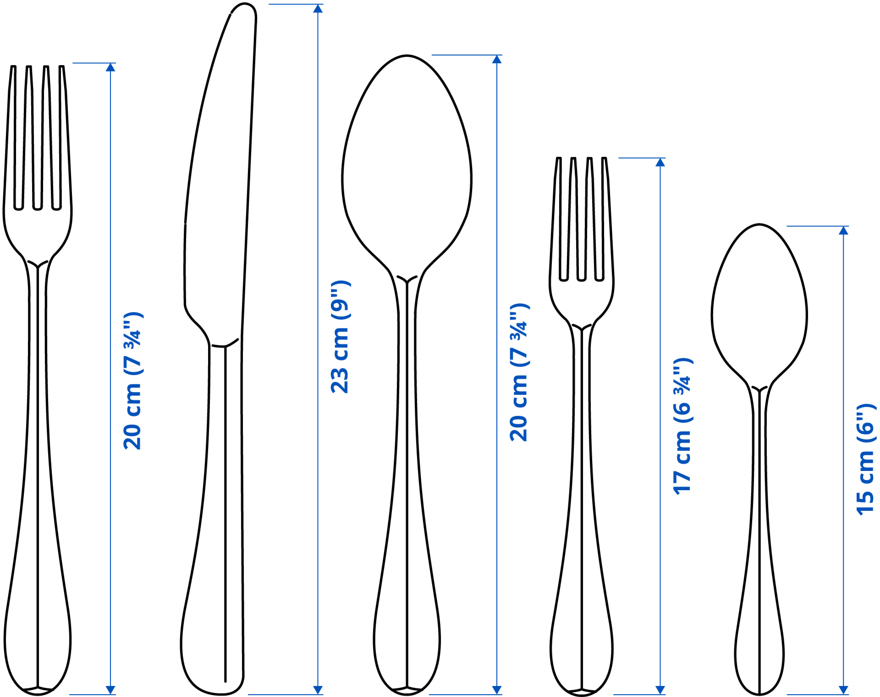 GAMMAN, 20-piece flatware set. 6 of 6 open dialog
