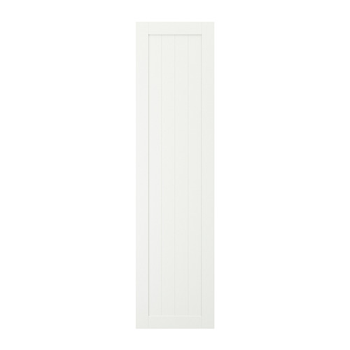 GULLABERG: puerta blanca, rectangular, de estilo con líneas verticales. Diseño atemporal y tradicional.