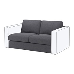 FINNALA, loveseat section, Gunnared medium gray
