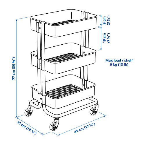 RÅSKOG, utility cart 8 of 8 open dialog