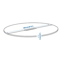 Measurement Illustration - MITTZON tabletop