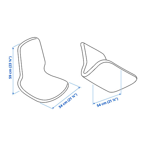 LÅNGFJÄLL, asiento con respaldo alto. 2 de 3 abrir diálogo