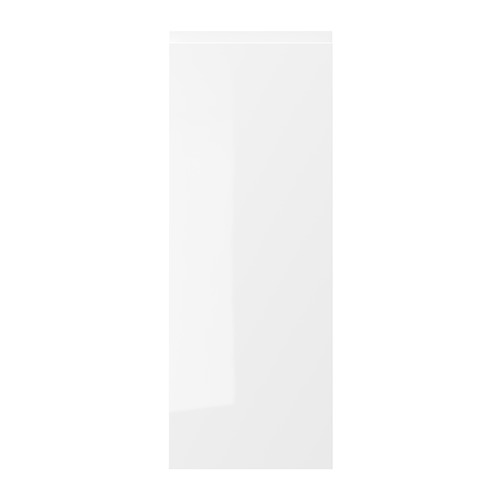 VOXTORP: mueble de cocina moderno blanco brillante, diseño elegante, superficie de alto brillo, acabado de fácil cuidado.