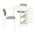 Selecciona variación de color: mesa plegable blanco/blanco Tibbleby beige/gris