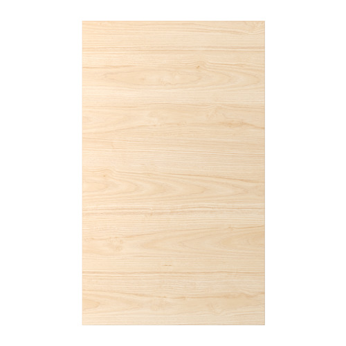 Puerta efecto madera clara de fresno ASKERSUND, textura lisa, acabado melamina.