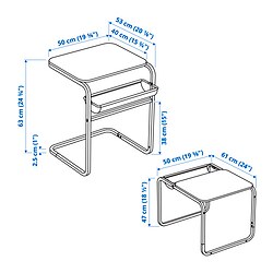 Measurement Illustration - OLSERÖD side table