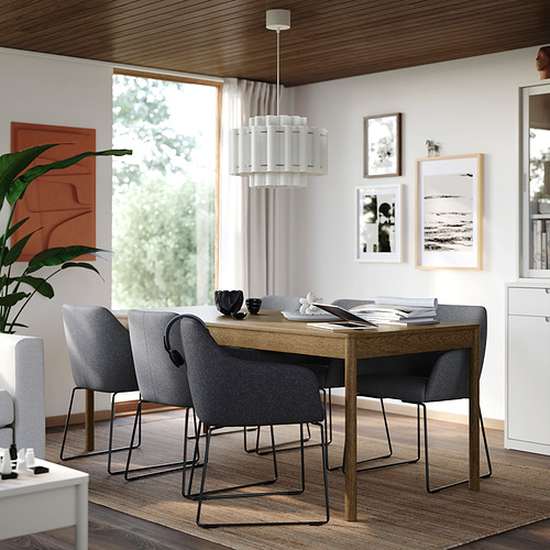 TONSTAD / TOSSBERG, table and 6 chairs. 2 of 6 open dialog