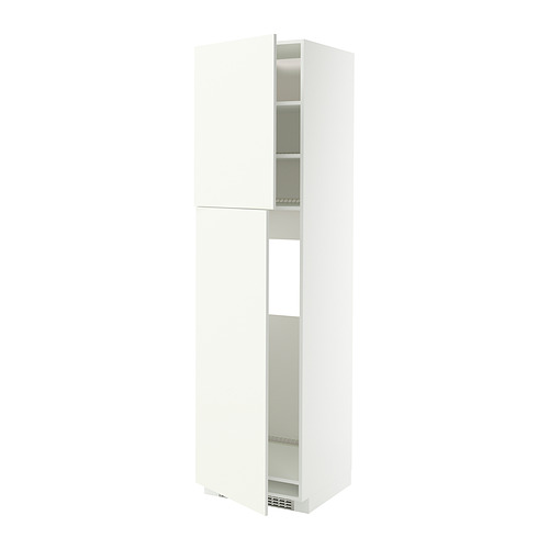 Mueble de cocina METOD blanco con estantes, diseño minimalista.