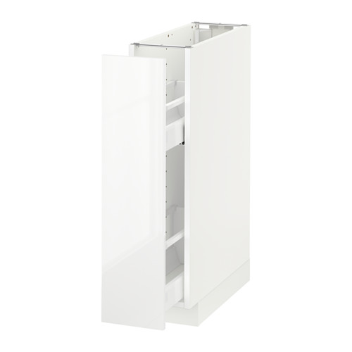 METOD, base cabinet w/pull-out organizers. 1 of 1 open dialog