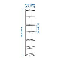 Measurement Illustration - LACK wall shelf unit