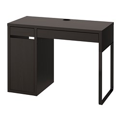 MICKE, escritorio, Negro-marrón