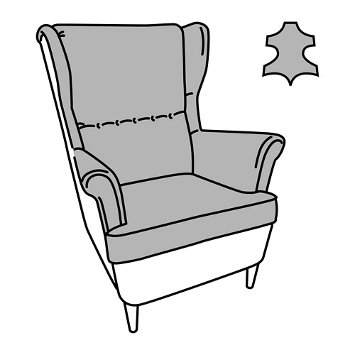 STRANDMON, sillón de orejas 8 de 8 open dialog