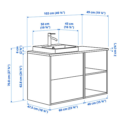 ÄNGSJÖN / BACKSJÖN, wash-stand/wash-basin. 8 of 8 open dialog