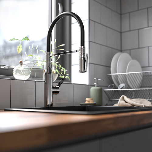 TOLLSJÖN, kitchen faucet with handspray 4 of 5 open dialog