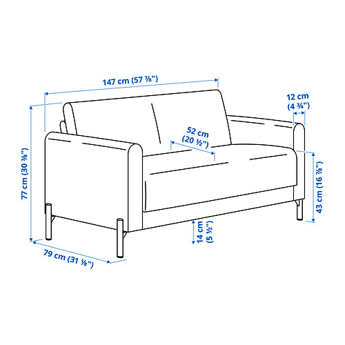 SALTMYRAN, loveseat. 6 of 6 open dialog