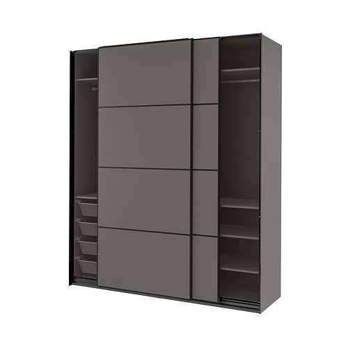 PAX / MEHAMN, wardrobe with sliding doors. 1 of 4 open dialog