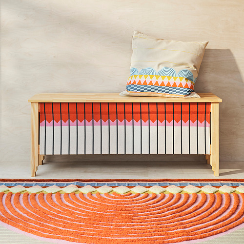 OMMJÄNGE, banco con almacenaje. 2 de 6 open dialog