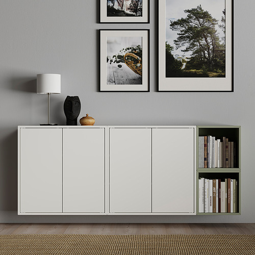 EKET, wall-mounted shelving unit 4 of 8 open dialog