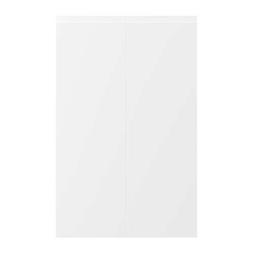 Mueble VOXTORP blanco mate con diseño moderno y tiradores integrados.