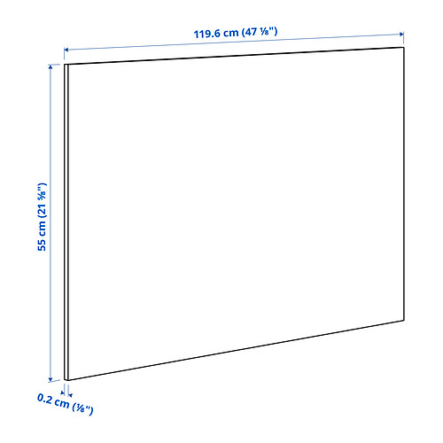 Ilustración con medidas del producto: LYSEKIL.