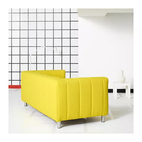 IKEA Santo Domingo KLIPPAN cover for loveseat, Långban bright yellow