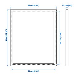 Measurement Illustration - YLLEVAD frame
