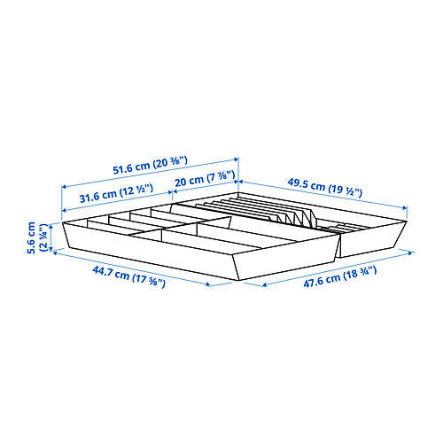 UPPDATERA, flatware tray/tray with knife rack. 3 of 3 open dialog
