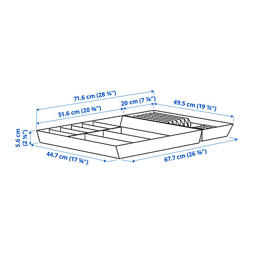 UPPDATERA, flatware tray/tray with knife rack. 3 of 3 open dialog