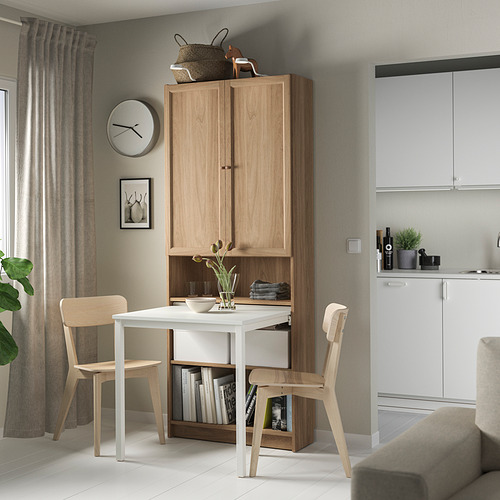 BILLY / OXBERG, Bookcase with desk. 3 of 6 open dialog