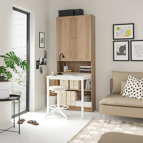 BILLY / OXBERG, Bookcase with desk. 4 of 6 open dialog