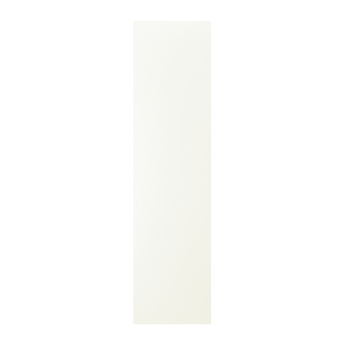 Puerta de armario VALLSTENA blanca. Superficie lisa, forma rectangular, diseño simple.